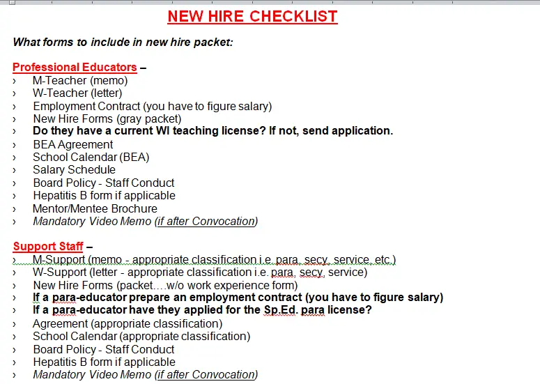 new employee orientation template