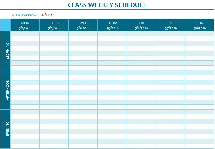 class term schedule creator
