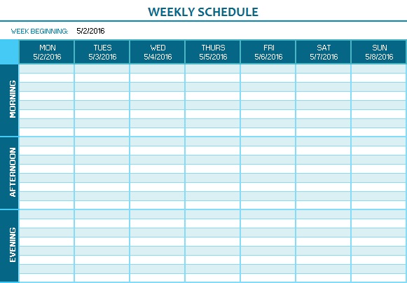 schedule creator for class