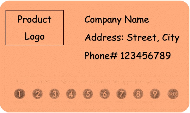 free printable punch card template