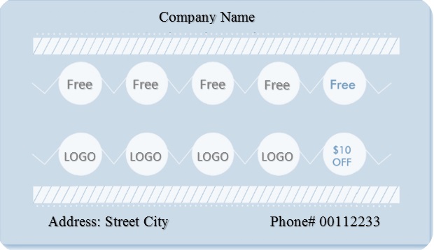 editable punch card template 2021