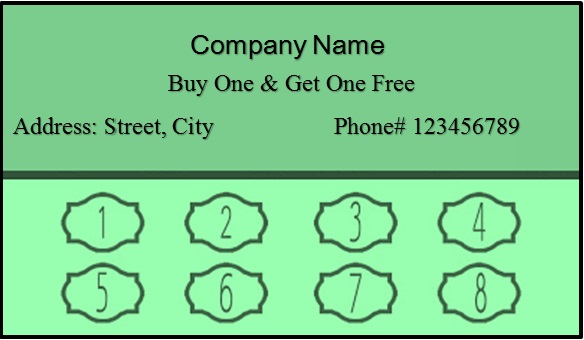 free editable punch card template