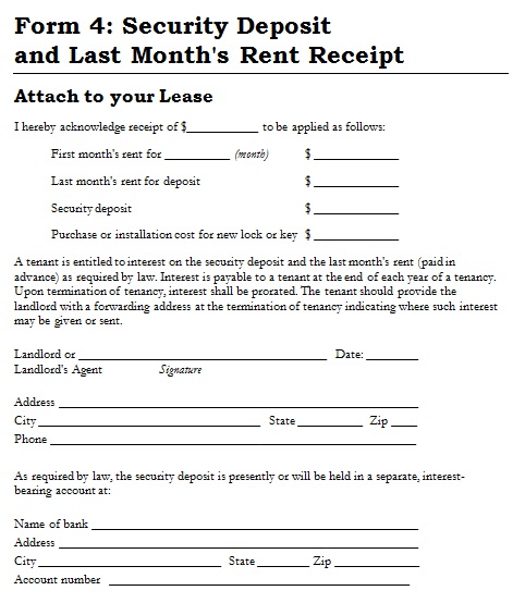 house rent payment receipt