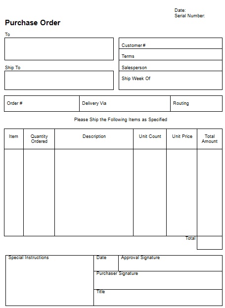 local purchase order template