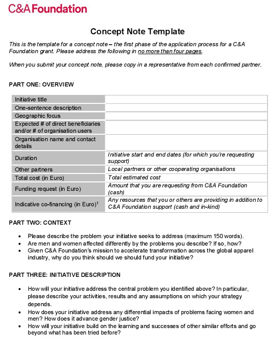 phd concept note format