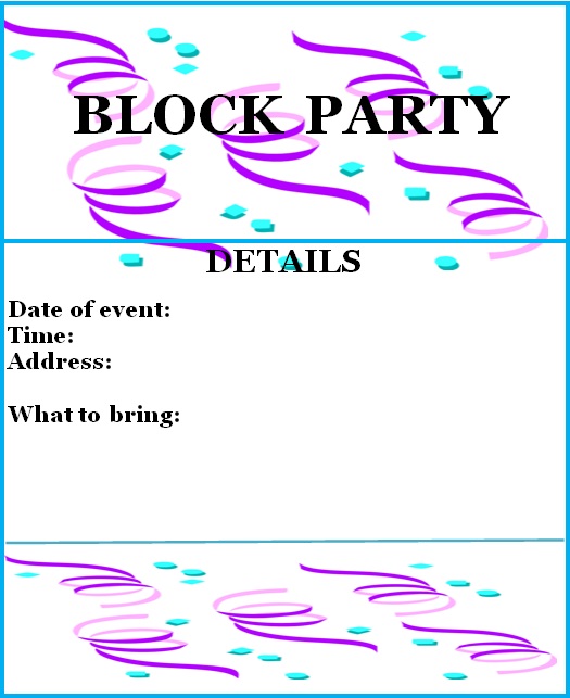 27+ Free Block Party Flyer Templates [Word+PDF] Excel Templates