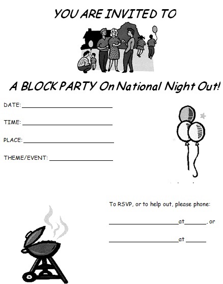 block party on national night out