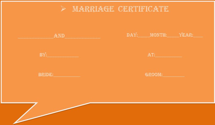 marriage certificate template 18