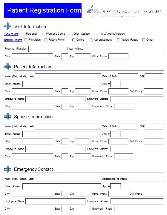 31+ Free New Patient Registration Form Templates [Word]