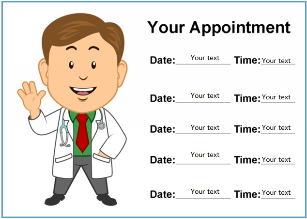 31+ Printable Appointment Cards Templates [Word]