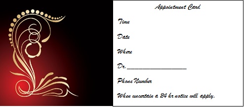 appointment cards template 27