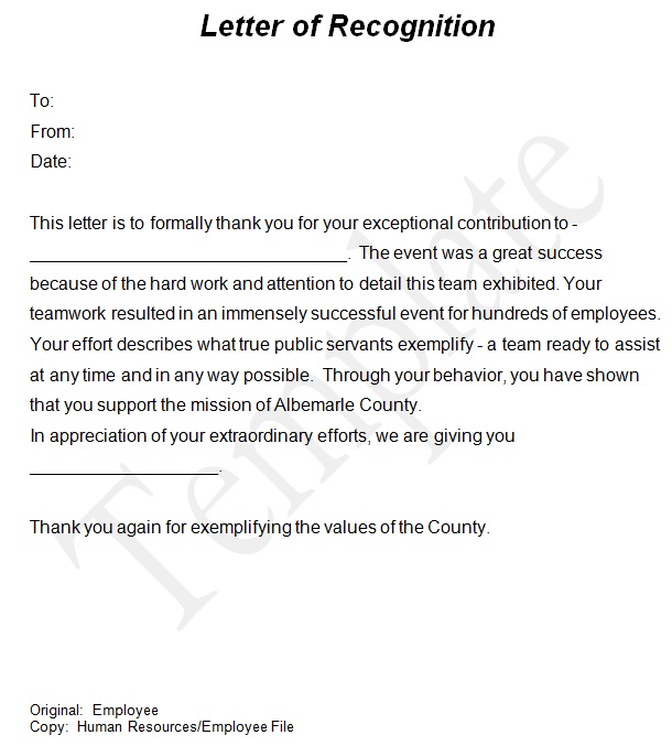 20+ Free Employee Recognition Letter Templates [Word]