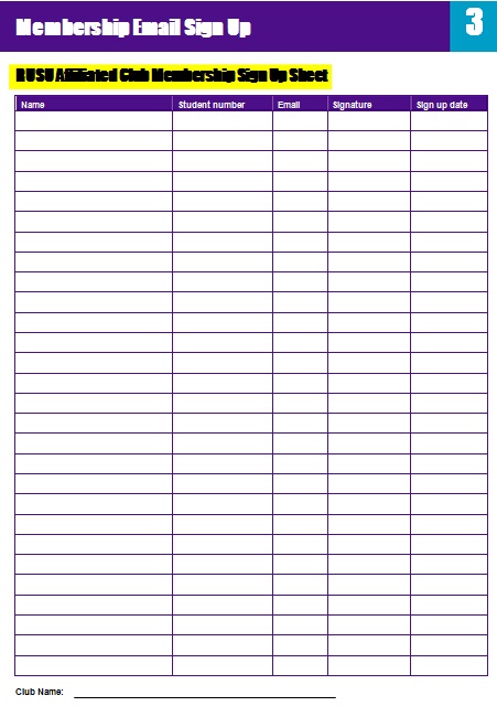 email sign up sheet template 27