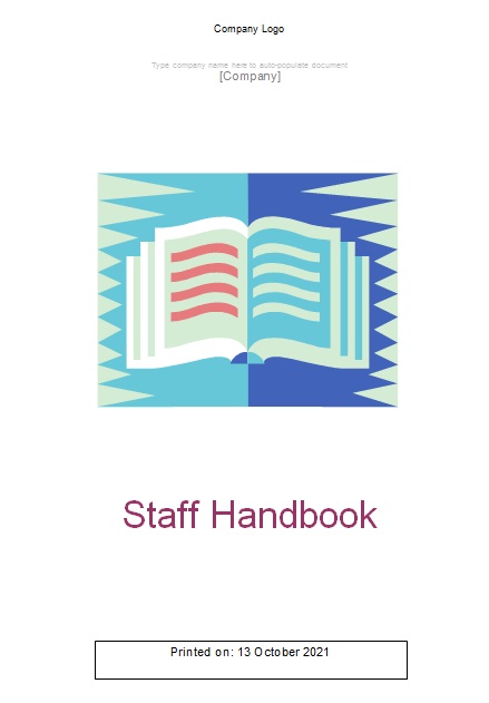 employee handbook template 12