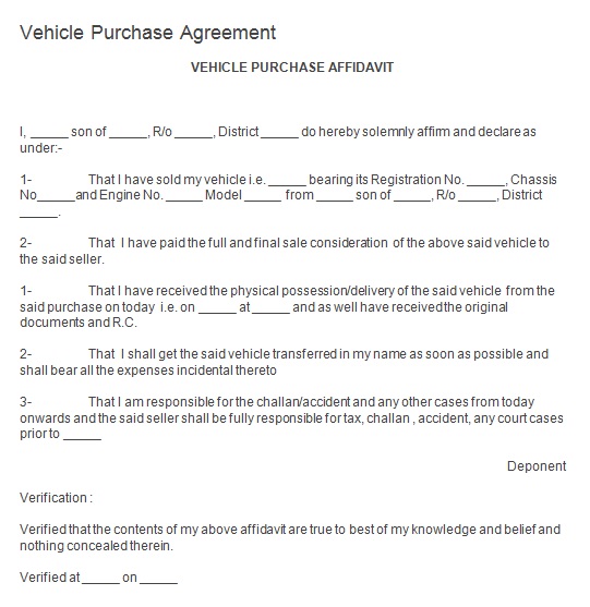 vehicle purchase agreement 14