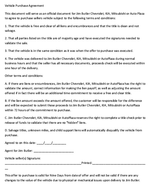 vehicle purchase agreement 24