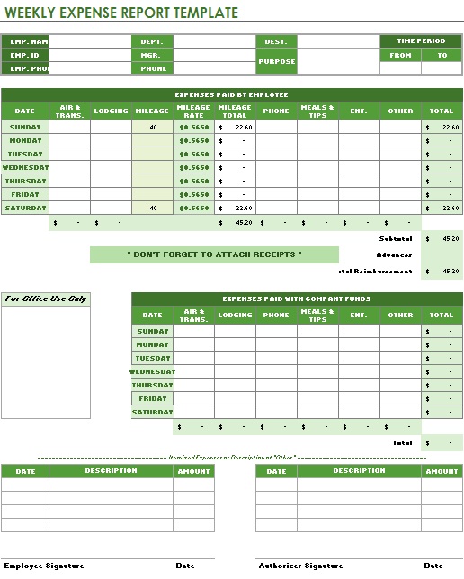 8 Free Expense Tracking Sheet [Excel]