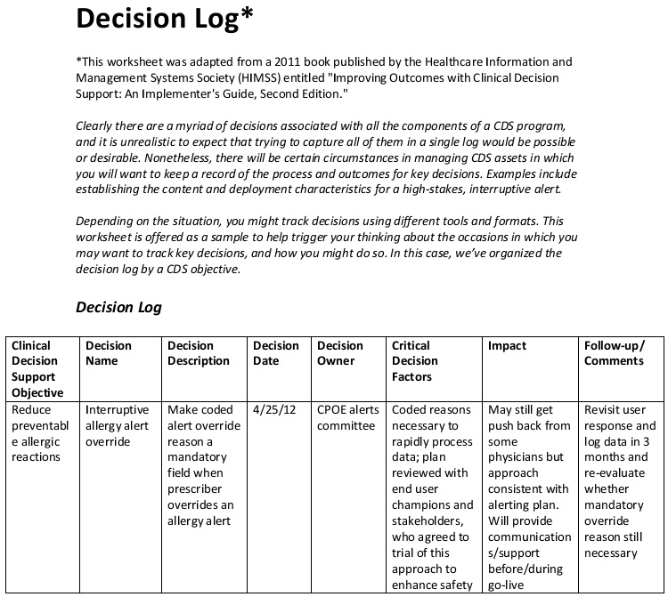 case decision log template 1