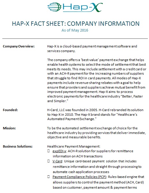 company information fact sheet template
