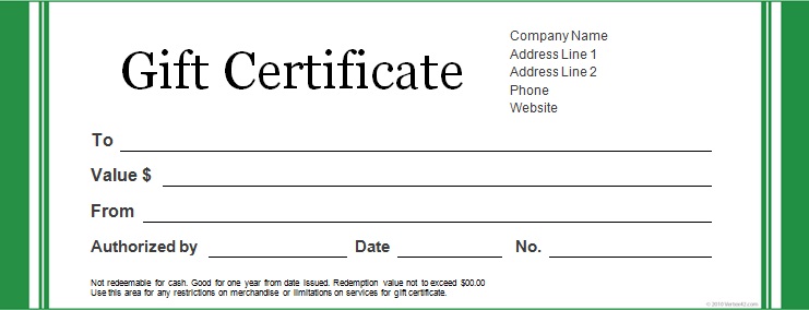 gift certificate template 4