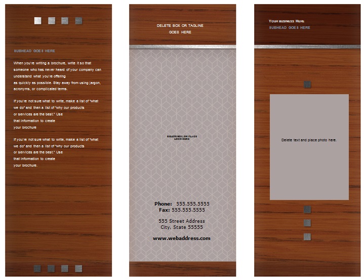 pamphlet template 2