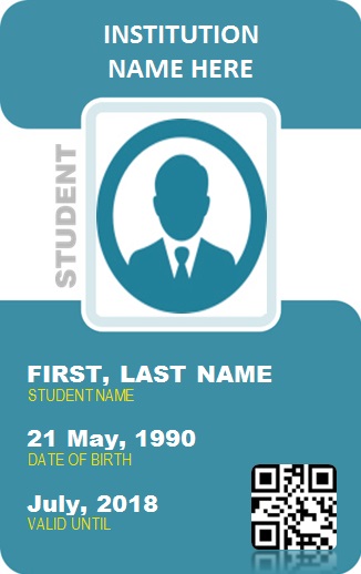 student id card template 1