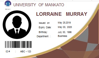 student id template 1