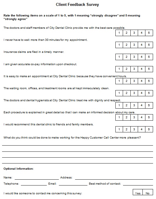 customer satisfaction survey template 2
