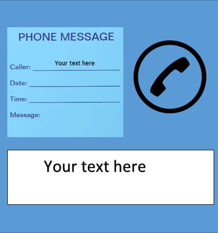 phone message template 22