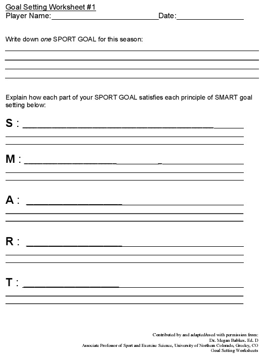 smart goals worksheet template 15